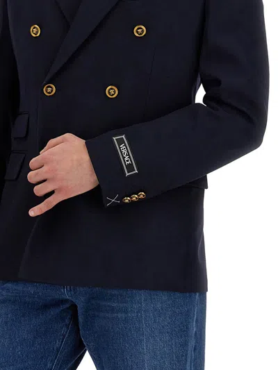 Versace Grain De Poudre Wool Blazer