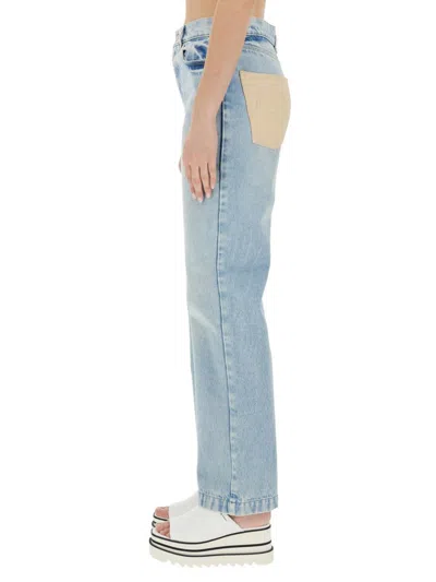 Stella Mccartney Distressed Mid-rise Straight-leg Jeans