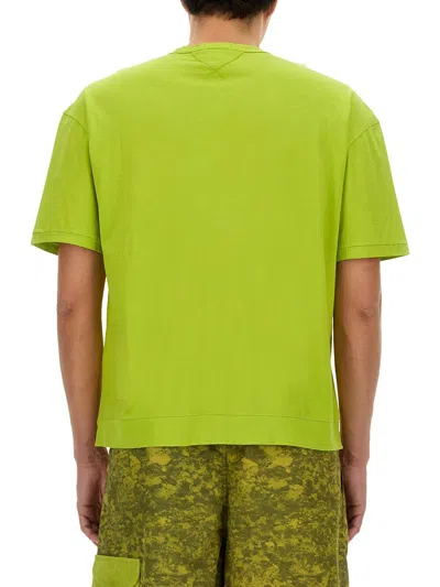 Ten C Man T-shirt Lime Green Size Xl Cotton