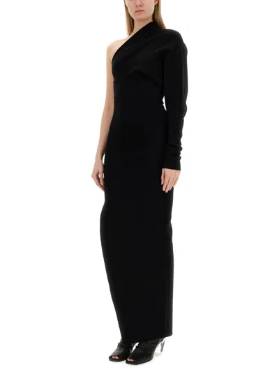 Rick Owens One-shoulder Column Maxi Dress