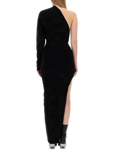 Rick Owens One-shoulder Column Maxi Dress