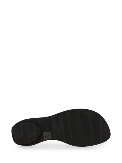 Premiata Sleek White Slide Sandal With Lamb Leather Upper
