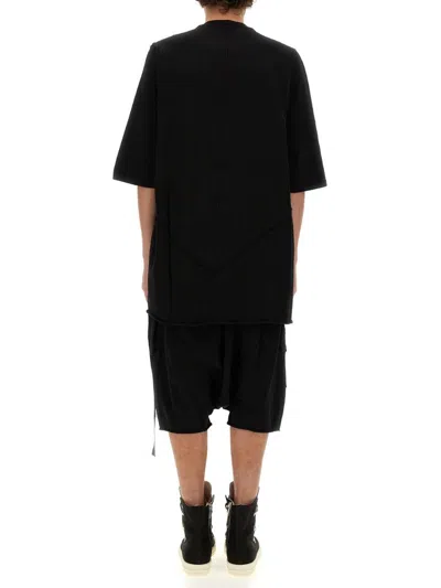 Rick Owens Drkshdw Drkshdw By Rick Owens Oversized Cotton T-shirt With Geometric Design And Relaxed Fit