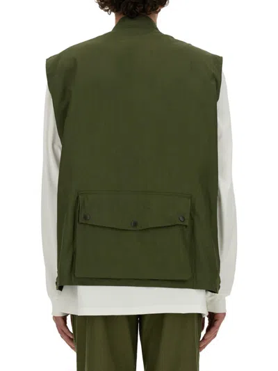 Needles Utility Vest With Multiple Pockets And Zip Closure
