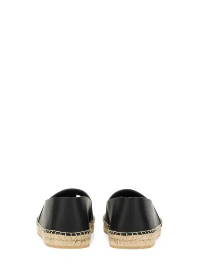 Dolce & Gabbana Logo-embossed Leather Espadrilles