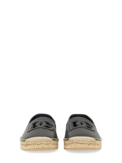 Dolce & Gabbana Logo-embossed Leather Espadrilles