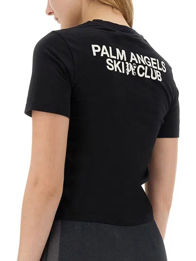 Palm Angels Ski Club Fitted T-shirt Contrast Print