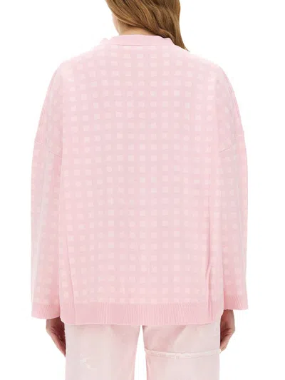 Baum Und Pferdgarten Gingham-check Logo-embroidered Cardigan