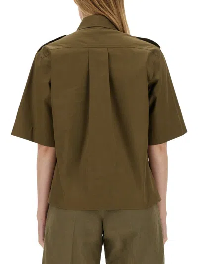 Aspesi Cotton Shirt With Pockets And Epaulettes