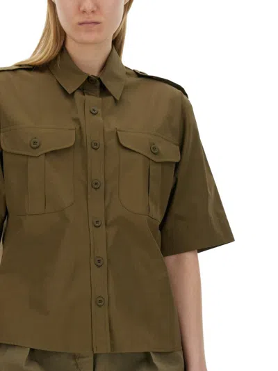 Aspesi Cotton Shirt With Pockets And Epaulettes