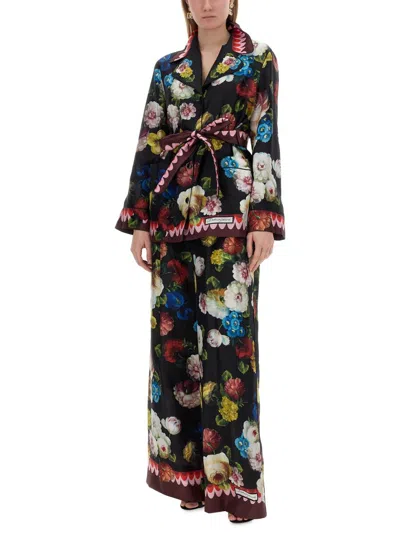 Dolce & Gabbana Multicolor Pants Frontal With Buttons