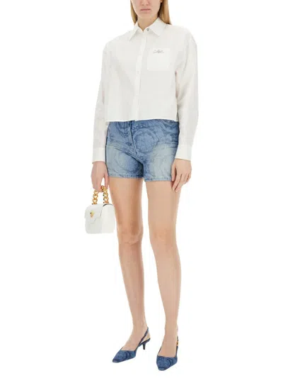 Versace Women Denim Shorts