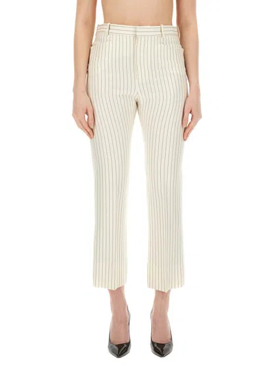 Tom Ford Striped Wool-blend Straight-leg Trousers