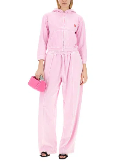 Alexander Wang T T By Alexander Wang Articulated Velour Track Pants