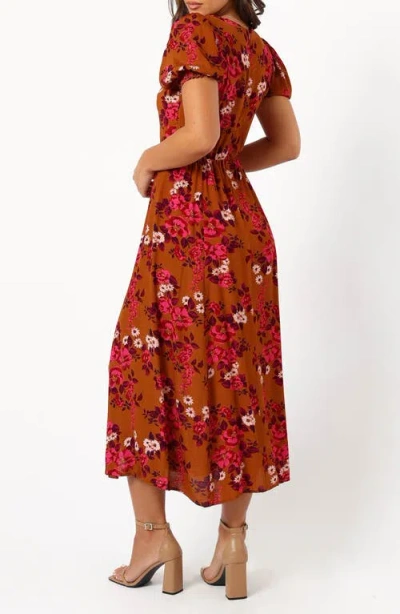 Petal And Pup Petal & Pup Kirby Midi Dress In Brown