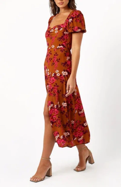 Petal And Pup Petal & Pup Kirby Midi Dress In Brown