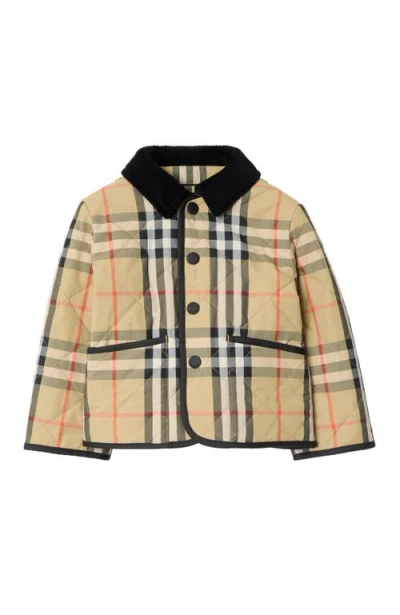 Burberry Boy's Milo Check Quilted Jacket