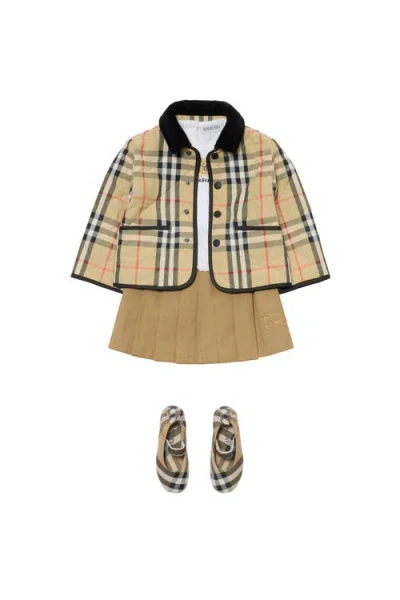 Burberry Boy's Milo Check Quilted Jacket