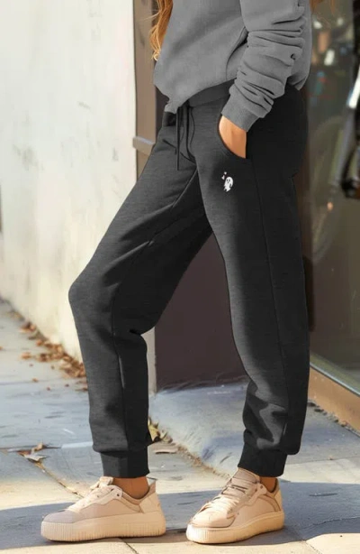 Dalix Womens Heartly Ghost Midweight Fleece Jogger Pant