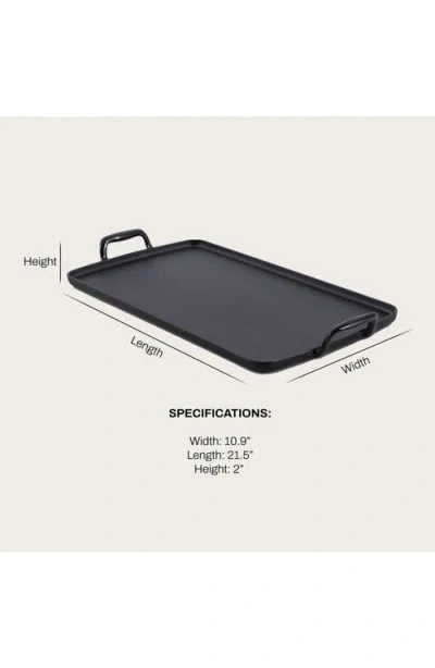 All-clad Enameled Cast Iron Griddle In Black