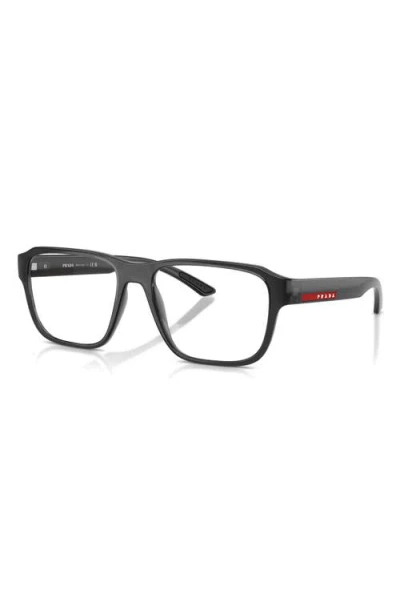 Prada Linea Rossa 52mm Irregular Optical Glasses In Green