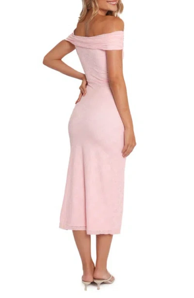 Petal And Pup Petal & Pup Vada Off The Shoulder Midi Dress In Pink