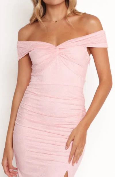 Petal And Pup Petal & Pup Vada Off The Shoulder Midi Dress In Pink