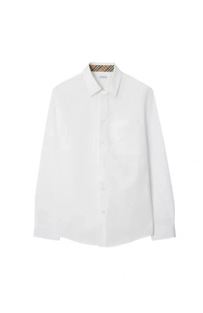 Burberry Long-sleeved Button-up Cotton Shirt