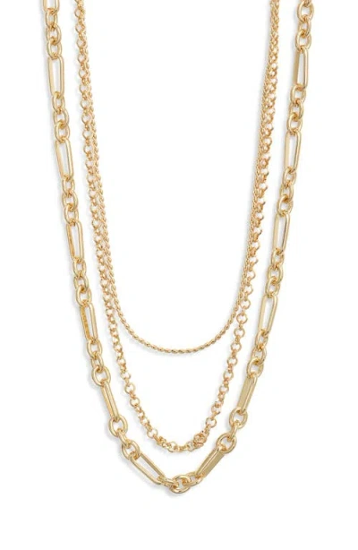Nordstrom Set Of 2 Layered Chain Necklaces
