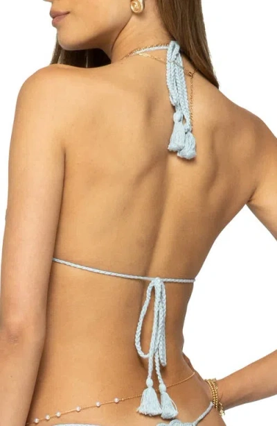 Edikted Crochet Triangle Bikini Top