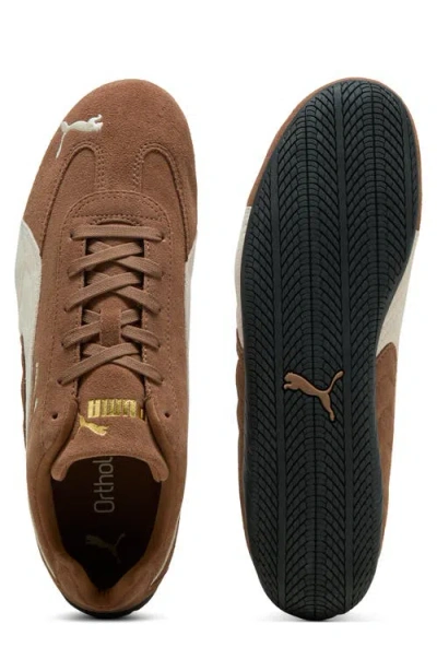 Puma Speedcat Archive Brown Sneakers With Side Logo In Suede Unisex