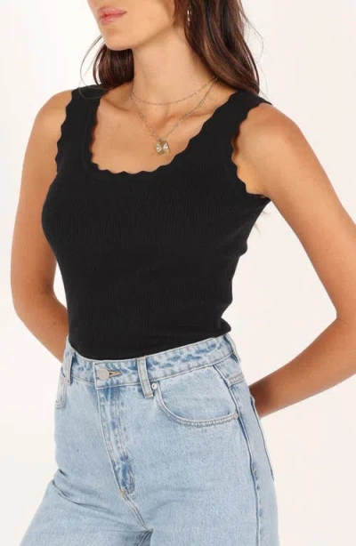 Petal And Pup Petal & Pup Monique Rib Tank Top In Black