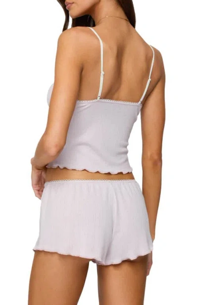 Edikted Sephi Lace Trim Pointelle Camisole