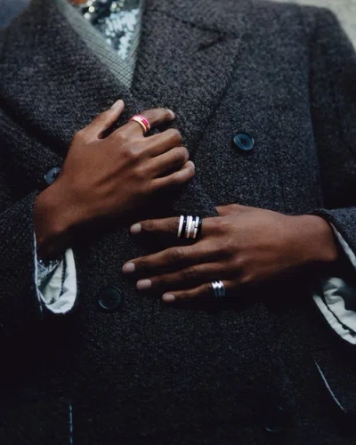 Fry Powers The Optic Set Of Four Thin Enamel Rings