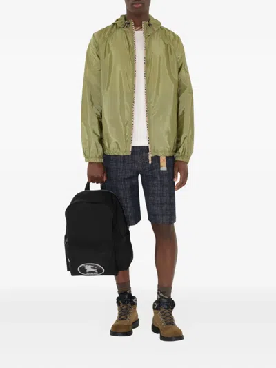 Burberry Black Backpack With Spacious Design And Padded Straps