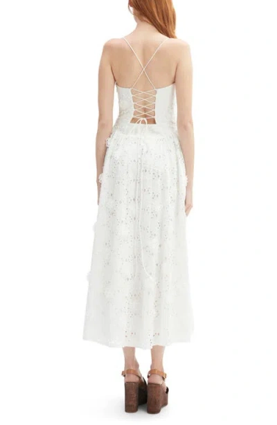 Bardot Estie Broderie Anglaise Cotton Maxi Dress In White
