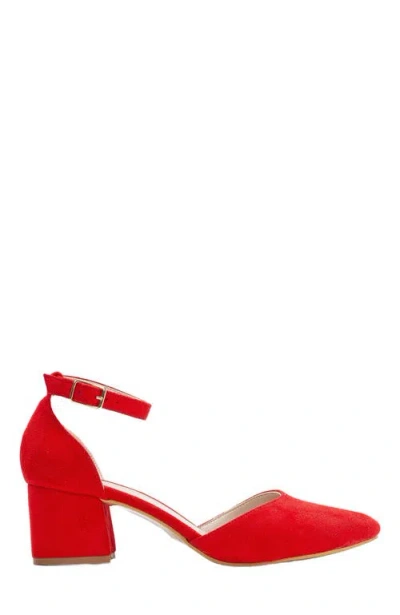 Forever & Always Shoes Marcelle Low Block Heel Pumps