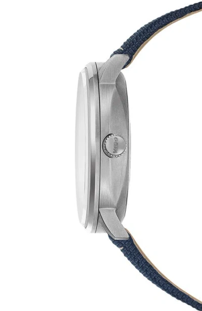 Mido Commander Automatic Fabric Strap Watch, 40mm In Blue