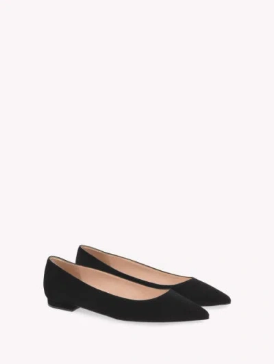 Gianvito Rossi Suede Pointed-toe Ballerina Flats