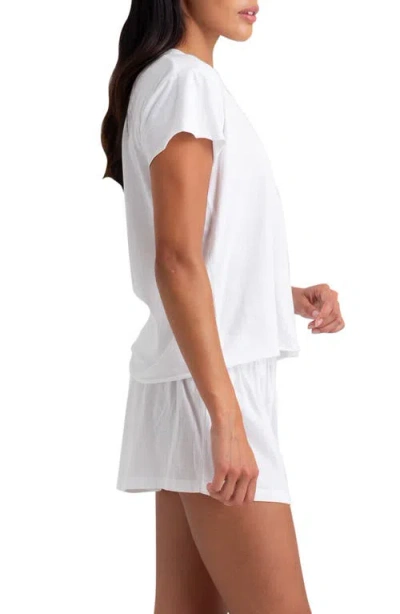 Papinelle Jada Organic Cotton Knit Long Sleeve Boxy Tee In Butter