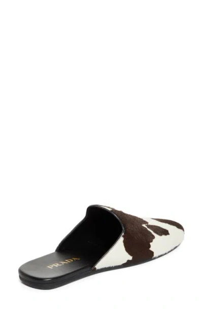 Prada Cow Pattern Slip-on Sandals
