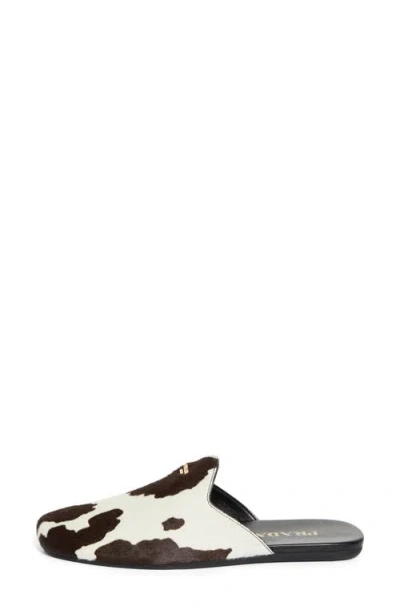 Prada Cow Pattern Slip-on Sandals