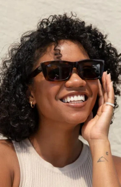 Mohala Eyewear Kea 53mm Medium Bridge Wide Width Polarized Square Sunglasses