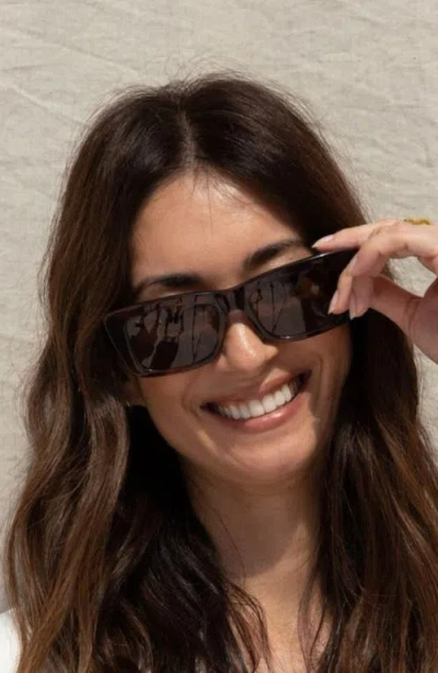 Mohala Eyewear Kea 53mm Medium Bridge Wide Width Polarized Square Sunglasses