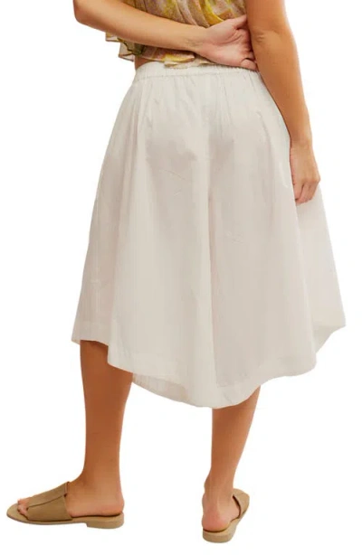 Free People Lucca Culotte Shorts In Ivory