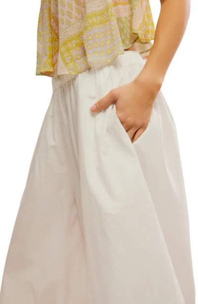 Free People Lucca Culotte Shorts In Ivory