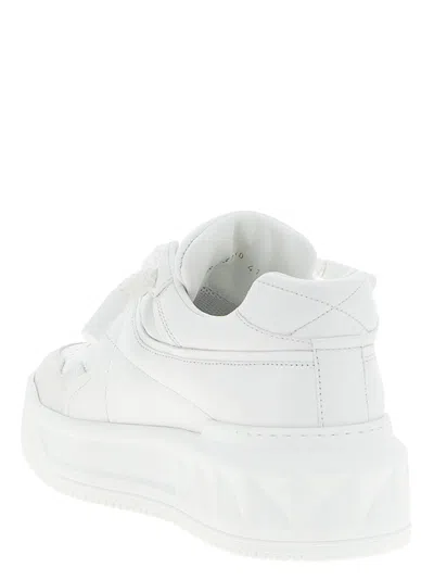 Valentino Garavani Mens White One Stud Xl Chunky-sole Leather Low-top Trainers