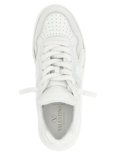 Valentino Garavani Mens White One Stud Xl Chunky-sole Leather Low-top Trainers