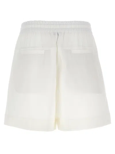 Brunello Cucinelli Paneled Track Bermuda And Short White