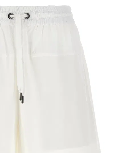 Brunello Cucinelli Paneled Track Bermuda And Short White